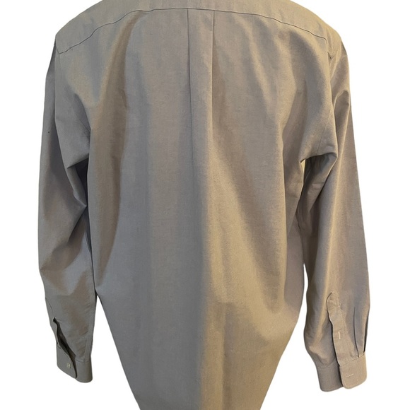 L.L. Bean blue cotton, button-down, long sleeve shirt.  Size 17 x 37.​ - Picture 5 of 7